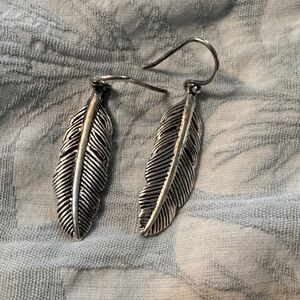 Silpada Sterling Feather Earrings